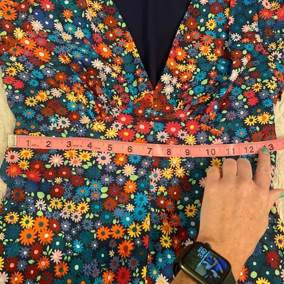 NWOT STAUD Mills Rainbow Flower Market mini dress - Picture 8 of 8